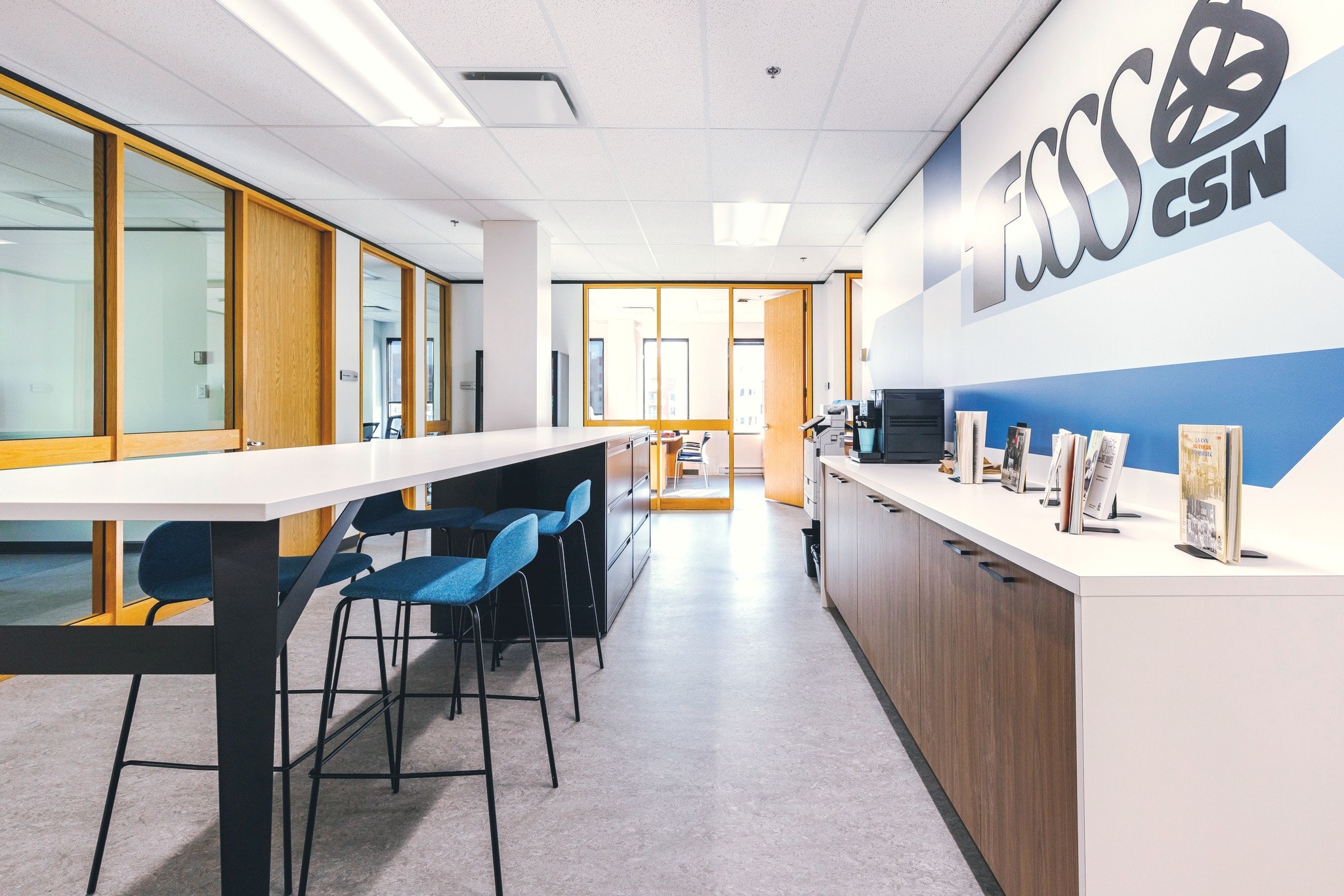 Bureau FSSS CSN — espace de travail
